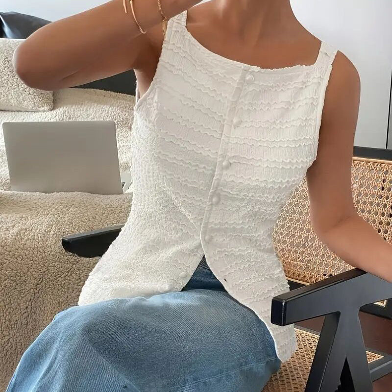 Womens Trendy Square Neck Vest Top