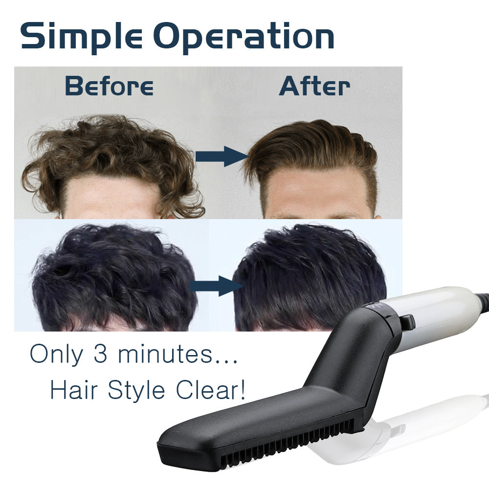 Electric Hair Straightener Brush | Men