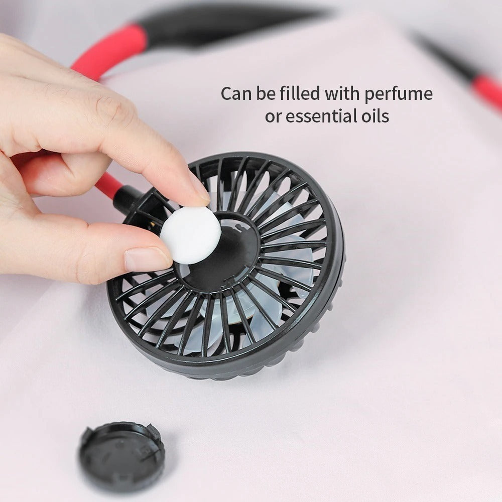 Portable Hanging Neckband Fan | USB Rechargeable