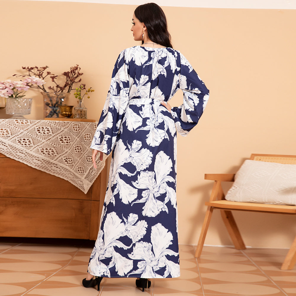 Elegant Style Round Neck Long Dresses