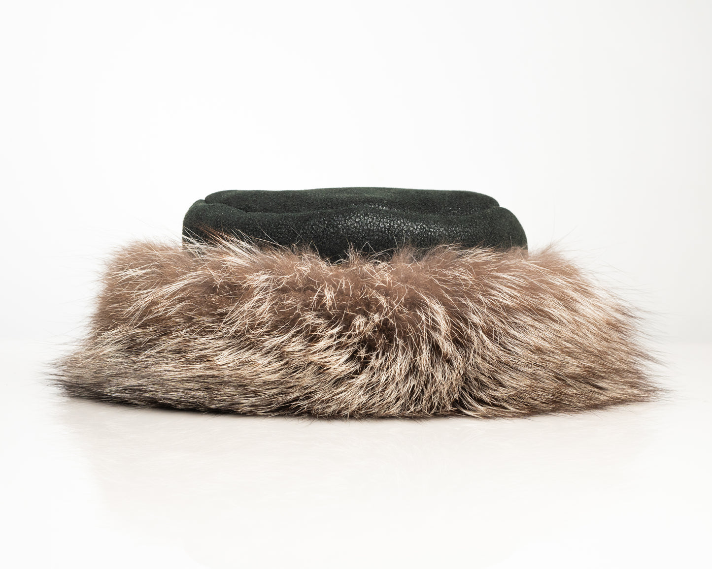 Luxury Vintage Faux Fur & Wool Pillbox Hat