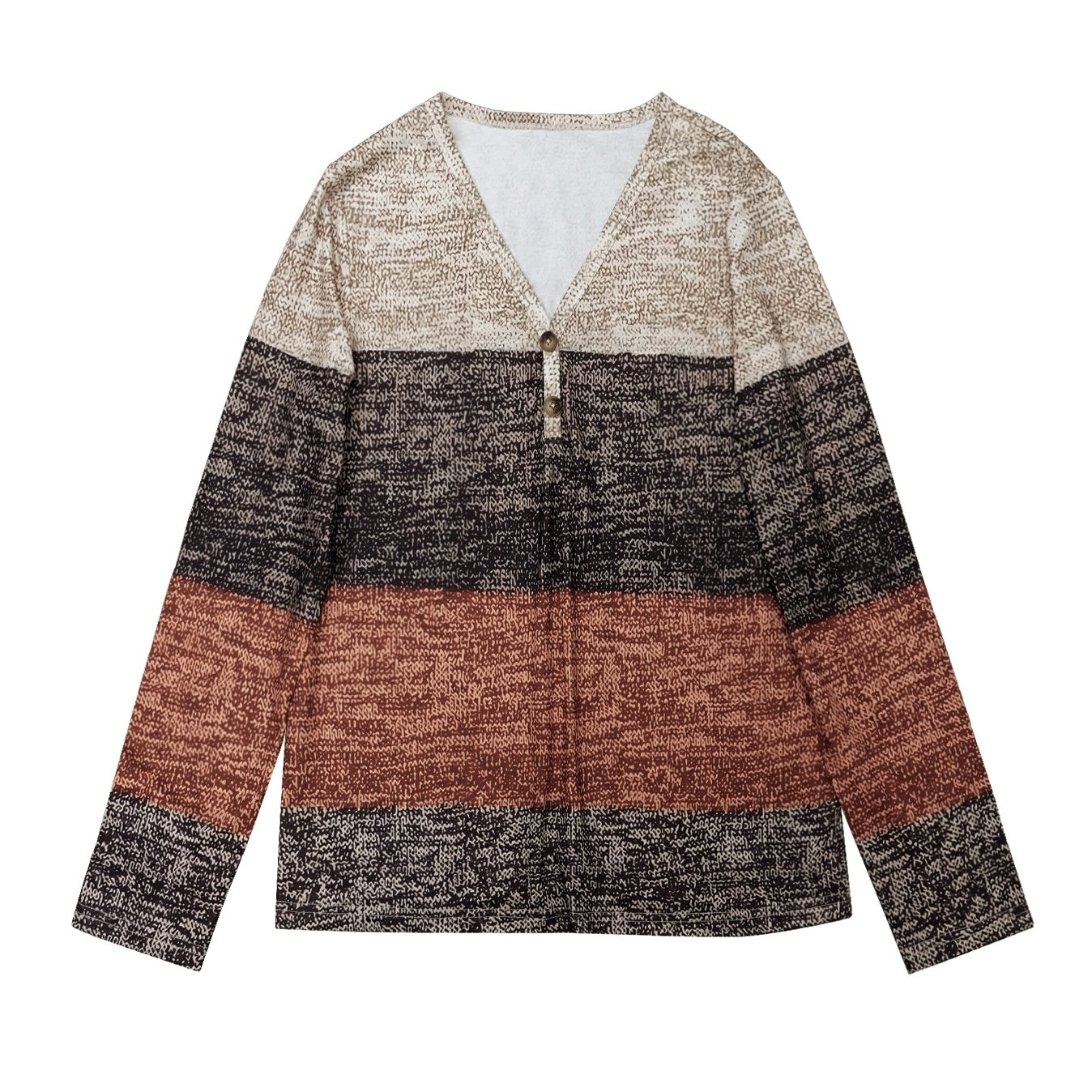 V-neck Long Sleeved T-shirt