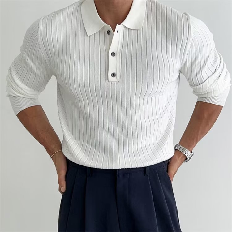Lapel Button Polo Shirt