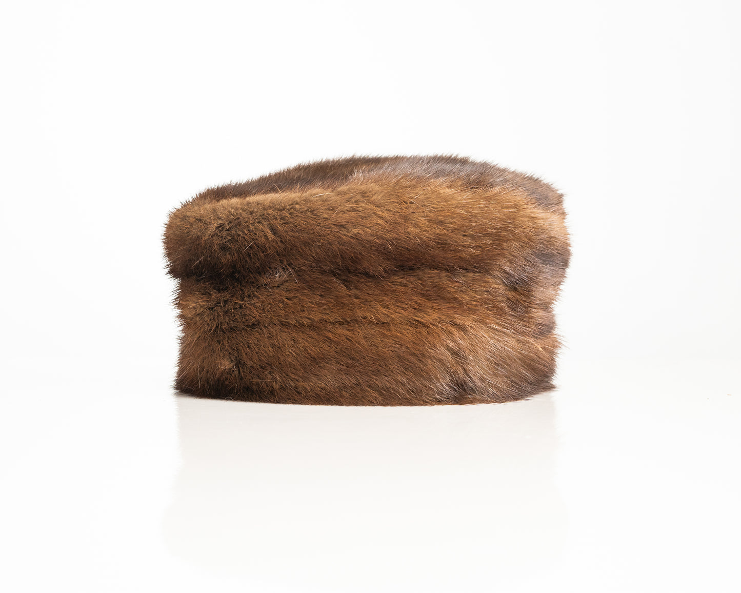 Genuine Mink Fur Hat – Classic Brown Russian-Style Cap