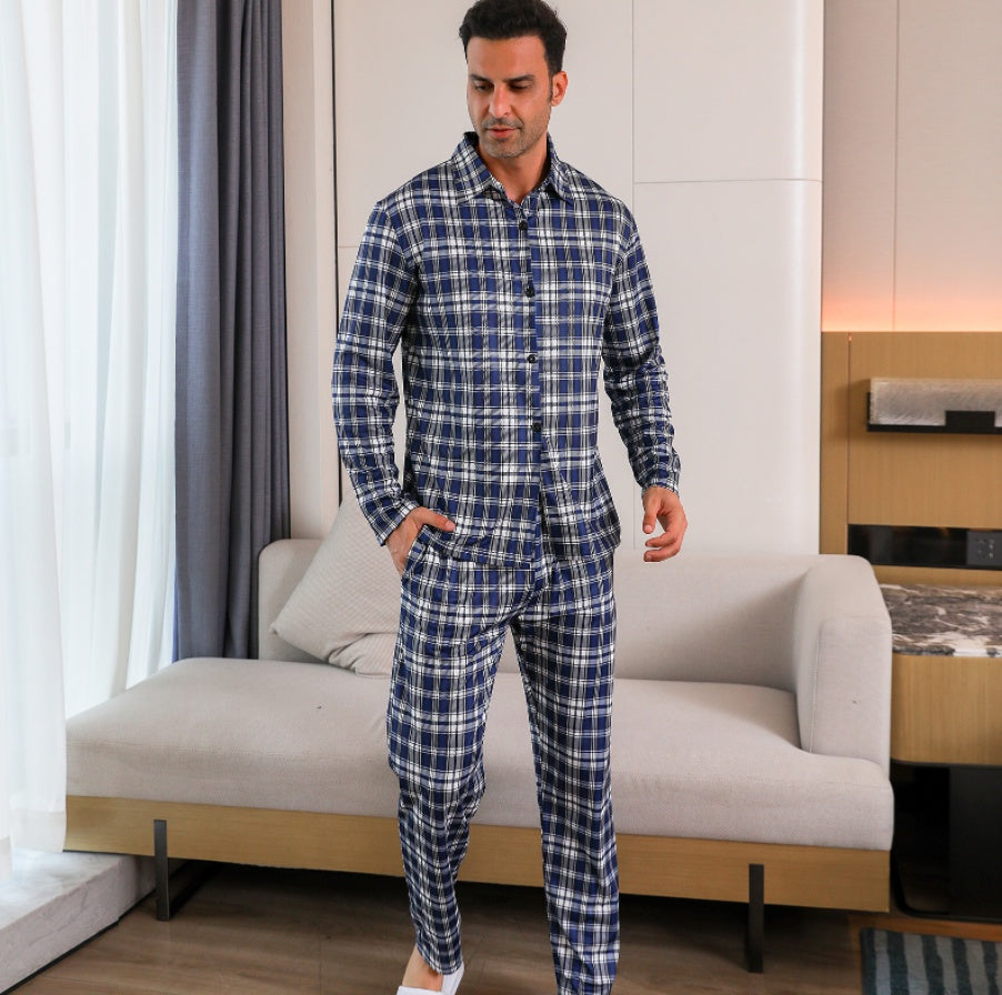 Ice Silk Men's Pajama Set