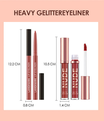 Lip Liner And Lipstick Makeup Set