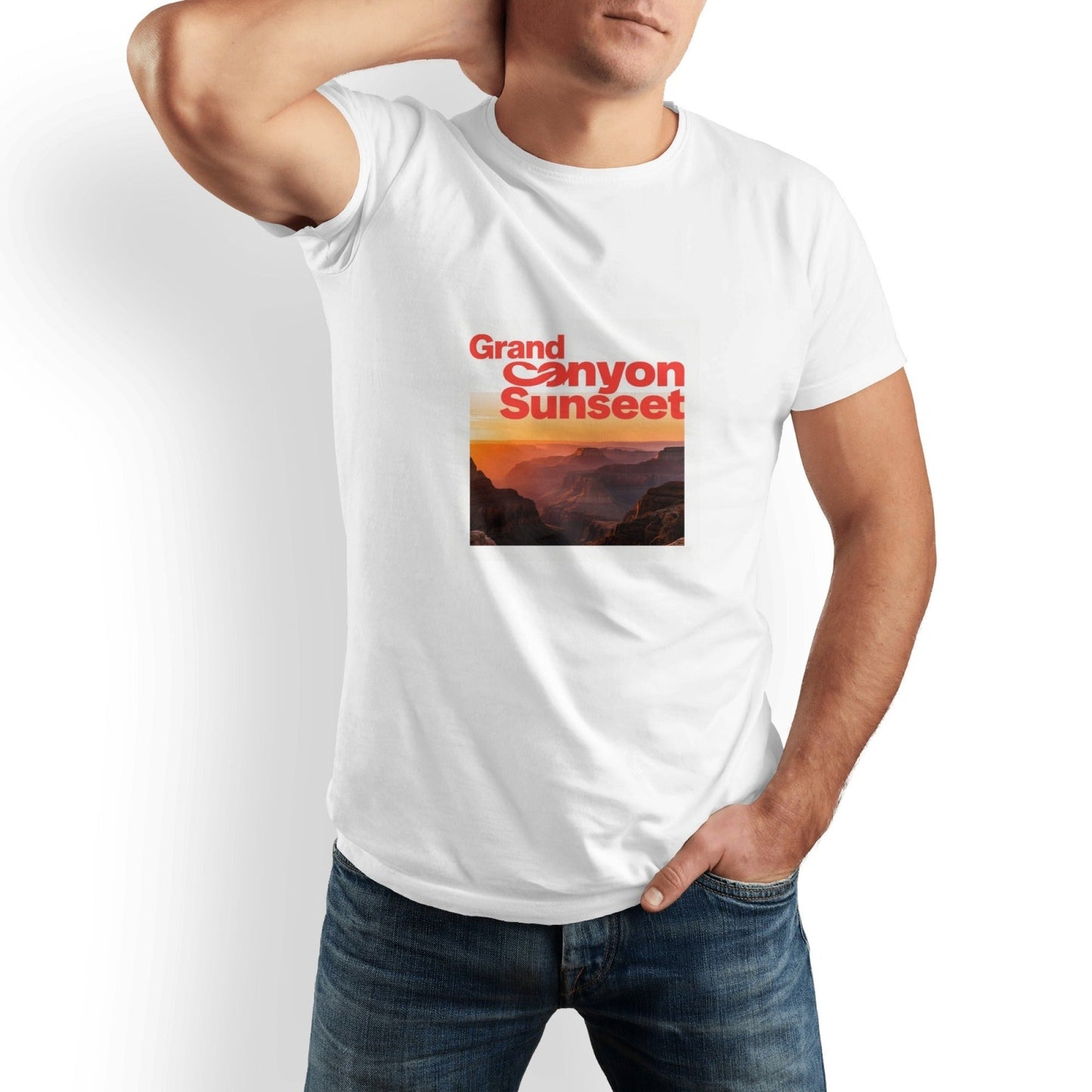 Grand Canyon Printed Men's Pure Cotton T-shirt