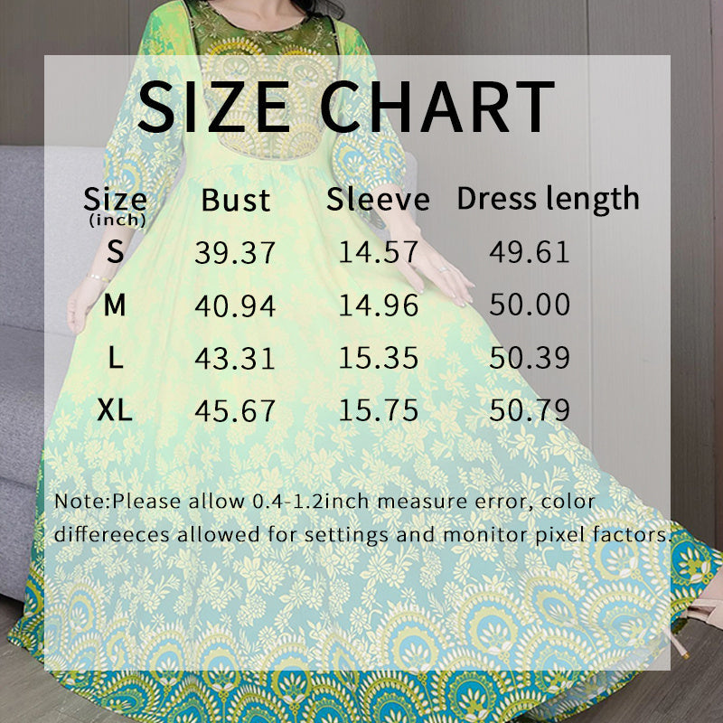 Women's Vibrant Bohemian Embroidered Maxi