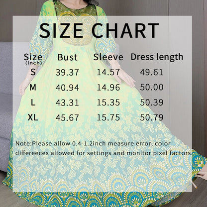 Women's Vibrant Bohemian Embroidered Maxi