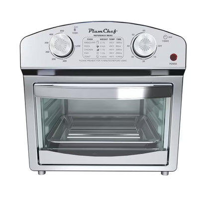 Classic Stainless Steel Air Fryer With Dual Knob Control
