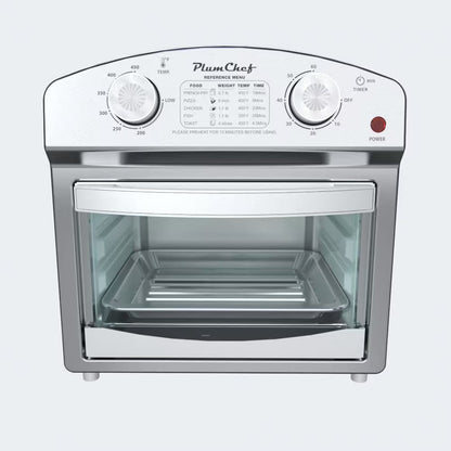 Classic Stainless Steel Air Fryer With Dual Knob Control