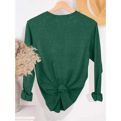 Womens 5 Packs Long Sleeve Crew Neck Tops