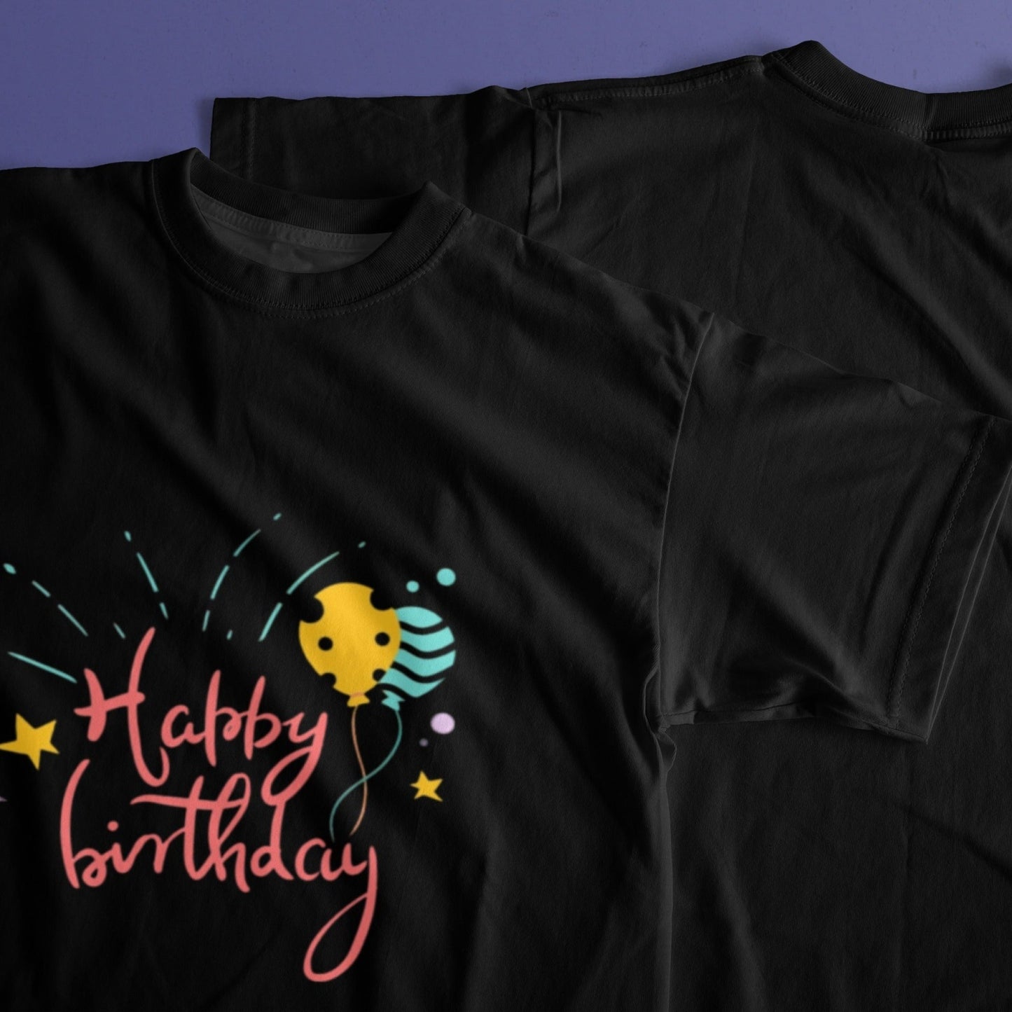 Happy Birthday Men's Pure Cotton Round Neck T-shirt