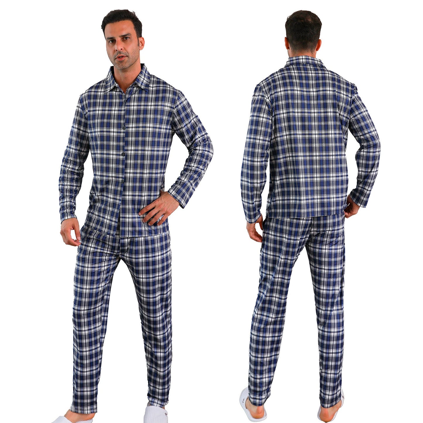 Ice Silk Men's Pajama Set