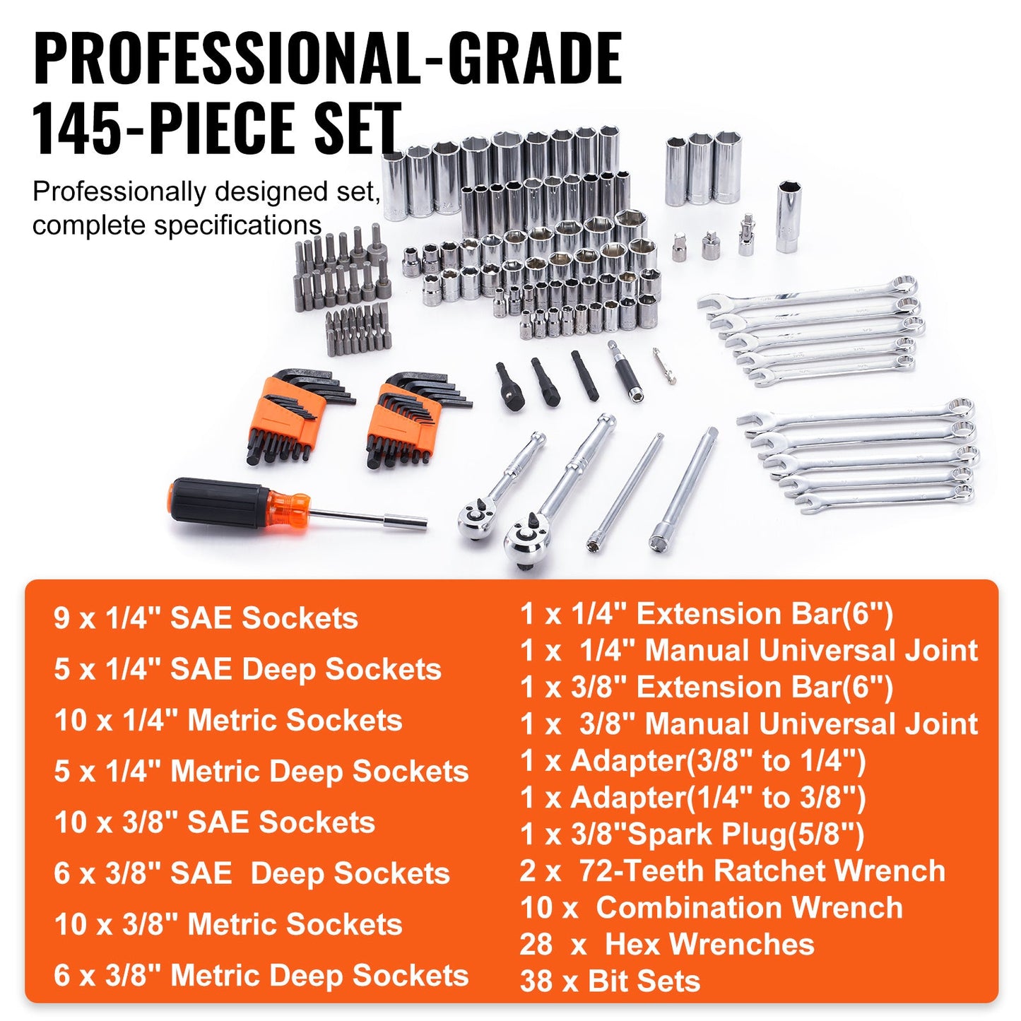 Mechanics Tool & Socket Set
