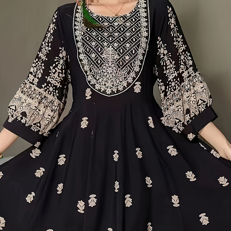 Women's Bohemian Embroidered Maxi