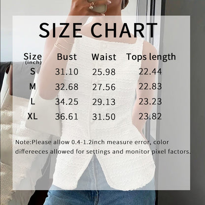 Womens Trendy Square Neck Vest Top