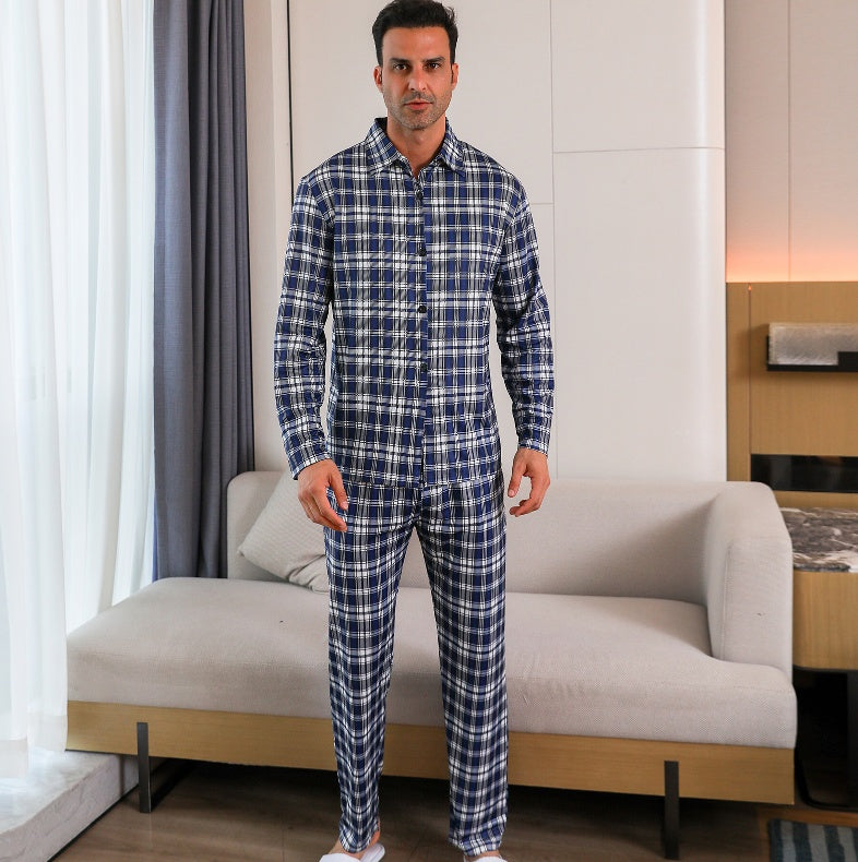 Ice Silk Men's Pajama Set