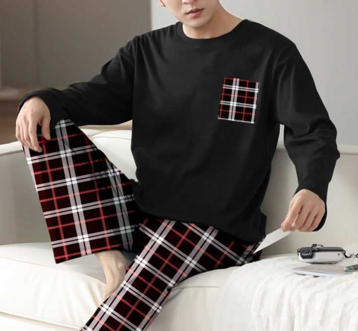 Ice Silk Men's Pajama Set