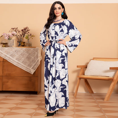 Elegant Style Round Neck Long Dresses