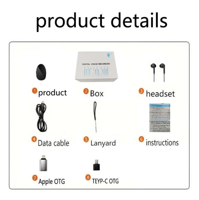 Miniature Voice Recorded