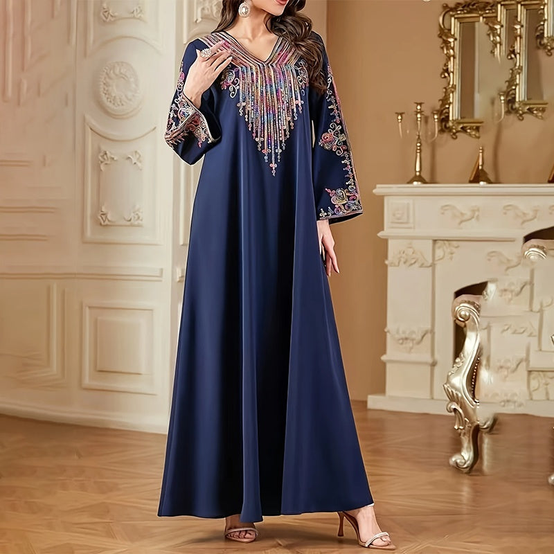Boho Vintage Long Sleeve Maxi