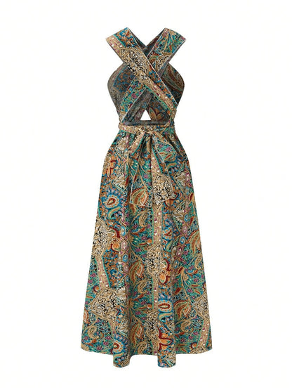 Women Print Maxi Dress