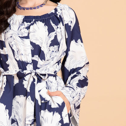 Elegant Style Round Neck Long Dresses