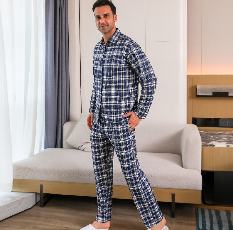 Ice Silk Men's Pajama Set