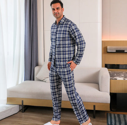 Ice Silk Men's Pajama Set