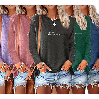 5 Packs Womens Graphic Tops