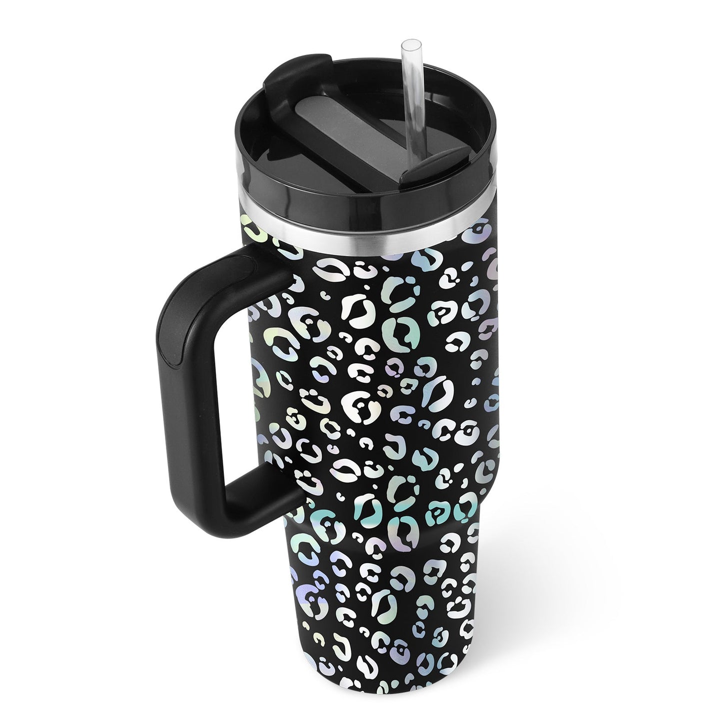 40 Oz Tumbler With Handle Straw