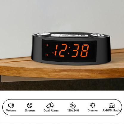 Alarm Clock Radio With Dual Alarm Sleep Timer