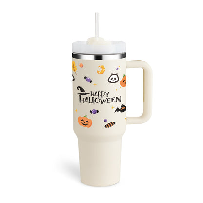 40 Oz Tumbler With Handle Straw