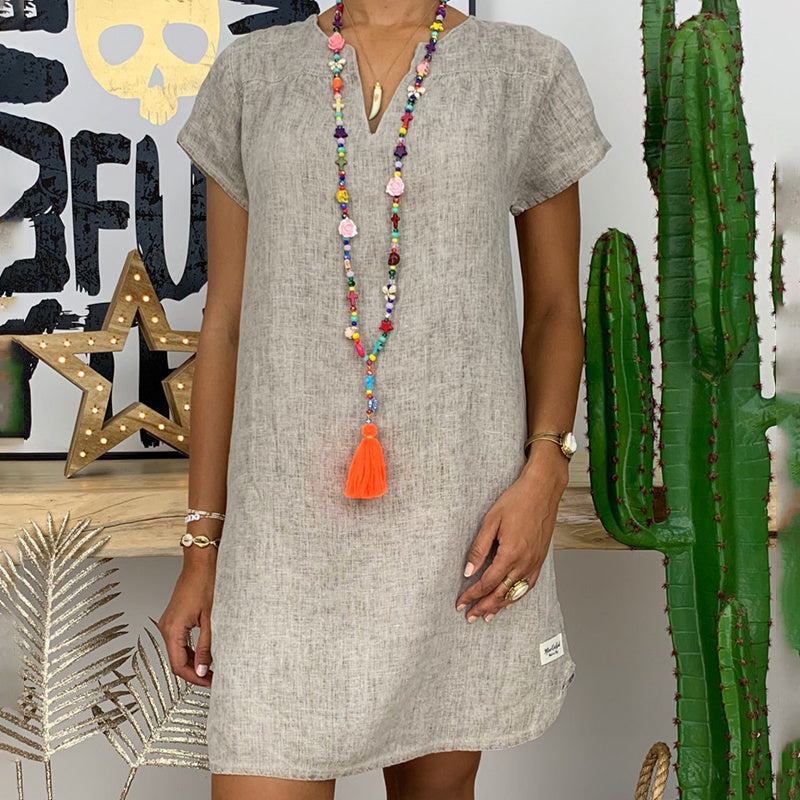 Womens Summer Casual V Neck Shirt