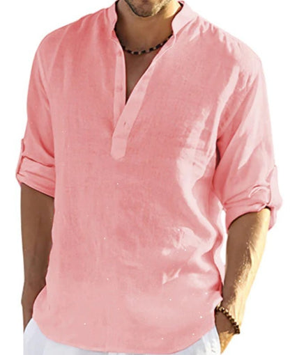 Men's Turkish Cotton Linen Shirt