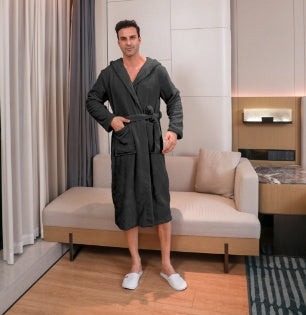 Men's Fibre Velvet Gown Set