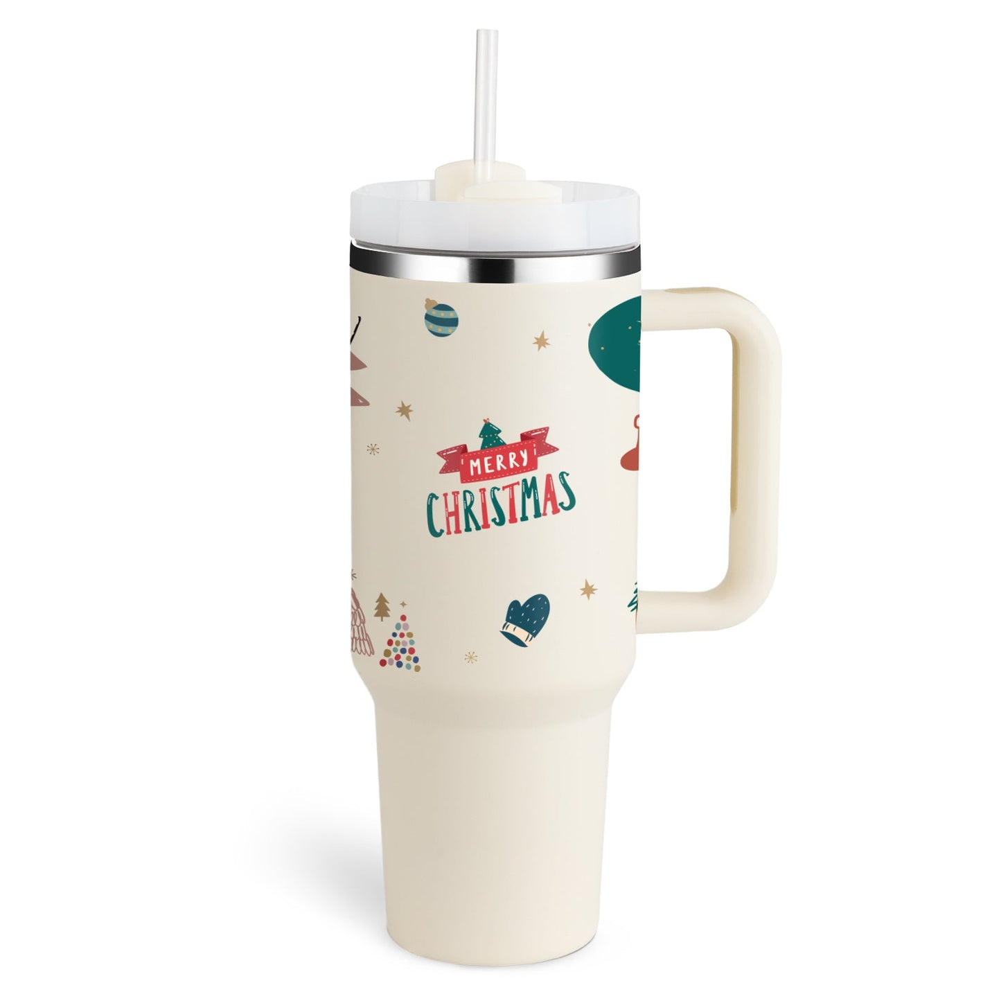 40 Oz Tumbler With Handle Straw