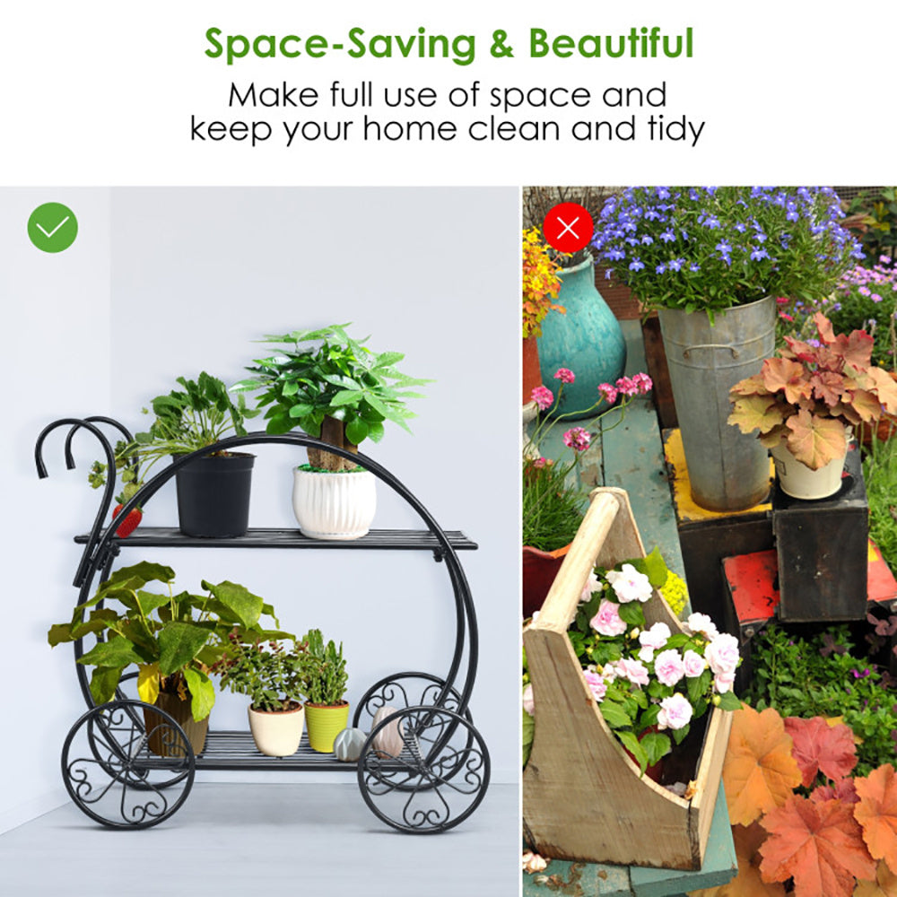 Metal Flower Cart