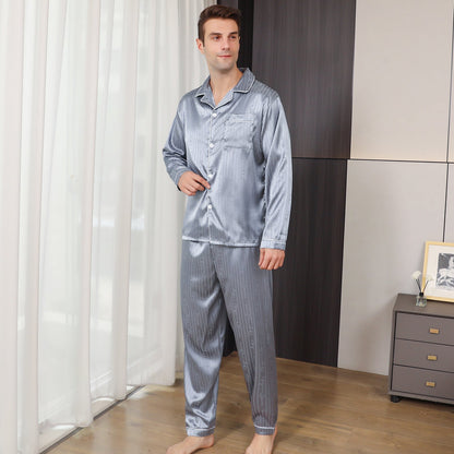 Ice Silk Men's Pajama Set
