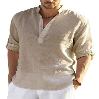 Men's Turkish Cotton Linen Shirt
