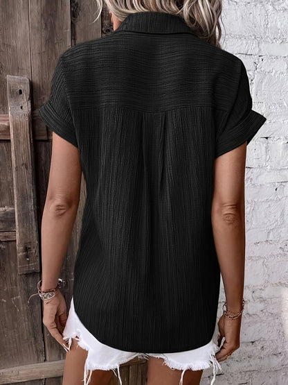 Versatile Chic V-Neck Blouse