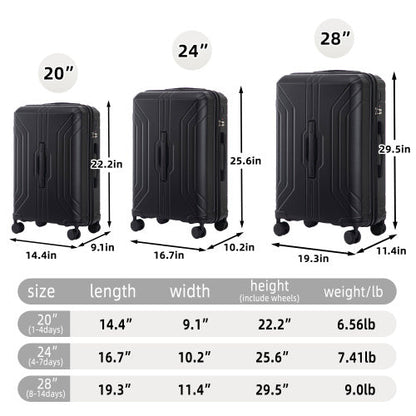 ABS Spinner Wheel Luggage | 3 Pcs Set