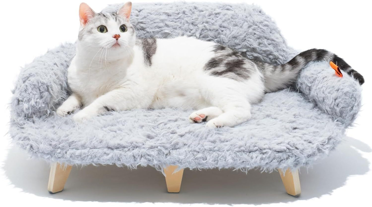 Elevated Cat Bed With Washable Cover