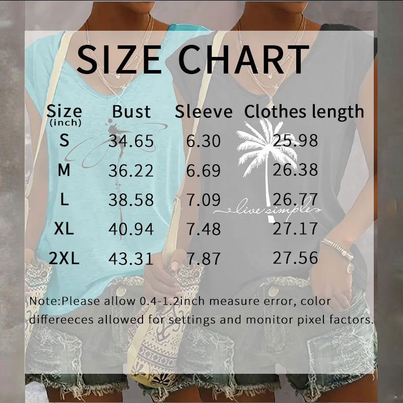 Women's V Neck Sleeveless Tank Tops | x 2 Pc