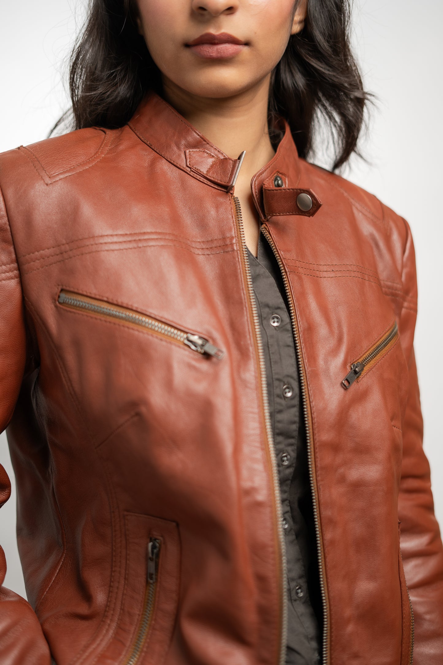 Rust Rider | Women’s Premium Sheep Leather Jacket