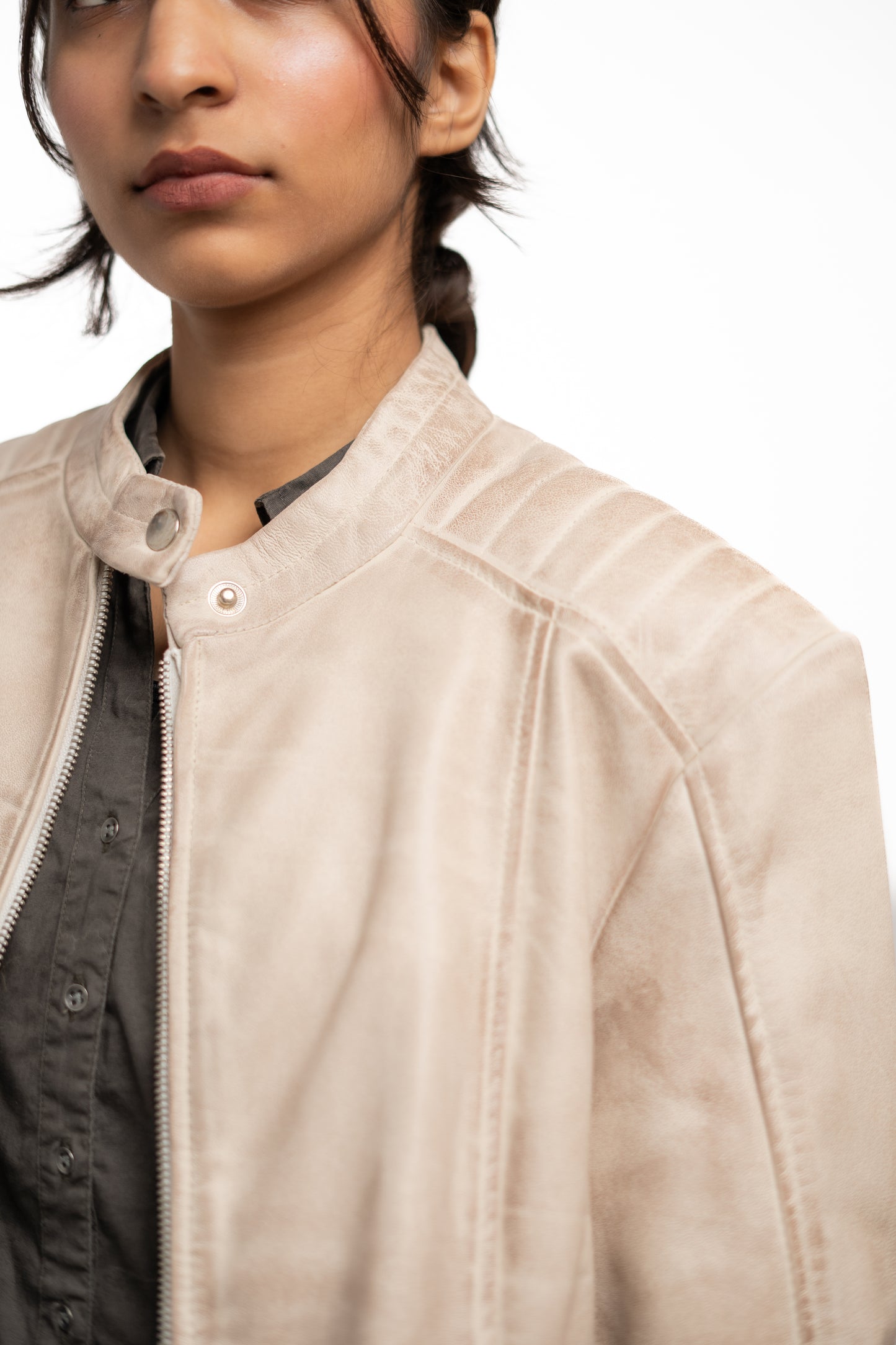 Urban Sand | Women’s Genuine Sheep Leather Jacket