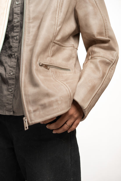 Urban Sand | Women’s Genuine Sheep Leather Jacket