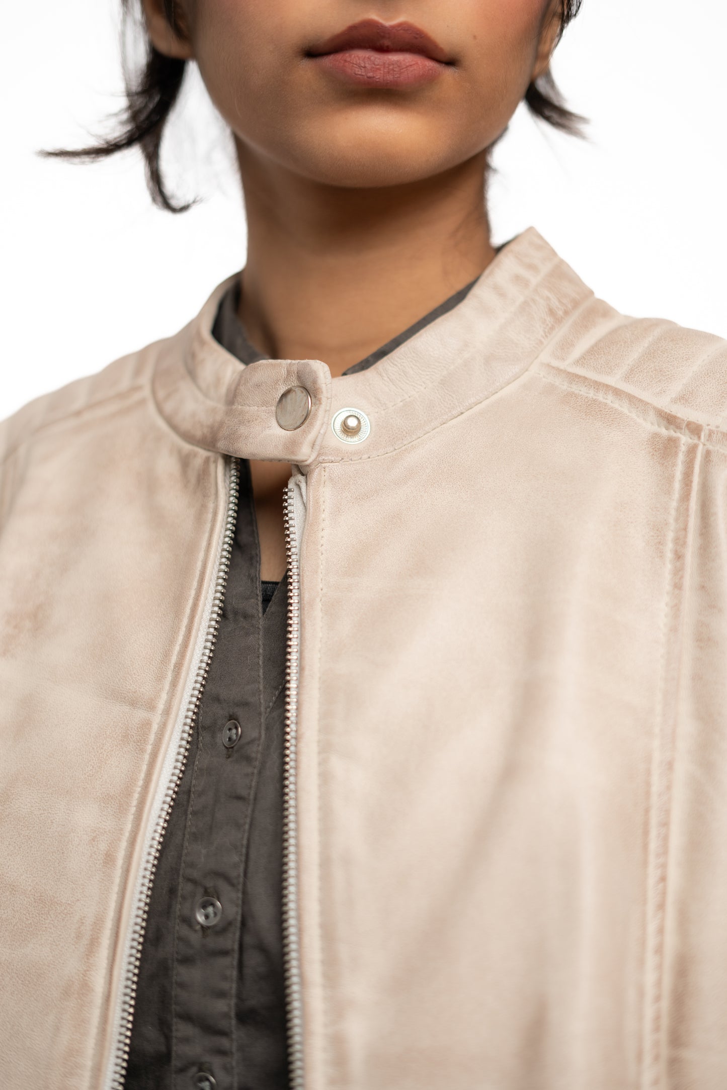Urban Sand | Women’s Genuine Sheep Leather Jacket