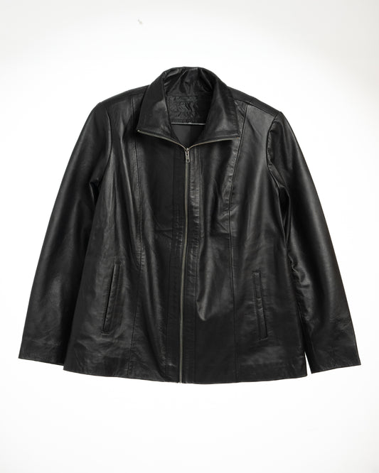 Classic Black Leather Jacket – Timeless Style & Premium Comfort